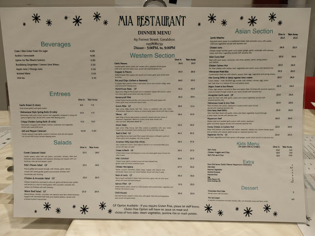 Mia Restaurant- Western and Asian