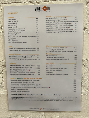 Opinii despre Monkee and Co în Echuca - Hospitality and gastronomy