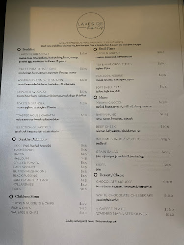 Opinii despre Lakeside Kiosk & Cafe în Sydney - Hospitality and gastronomy