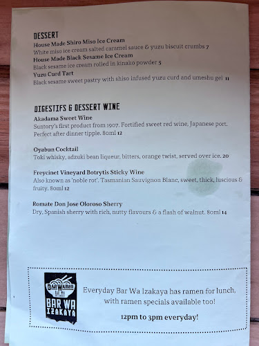 Bar Wa Izakaya - Hobart