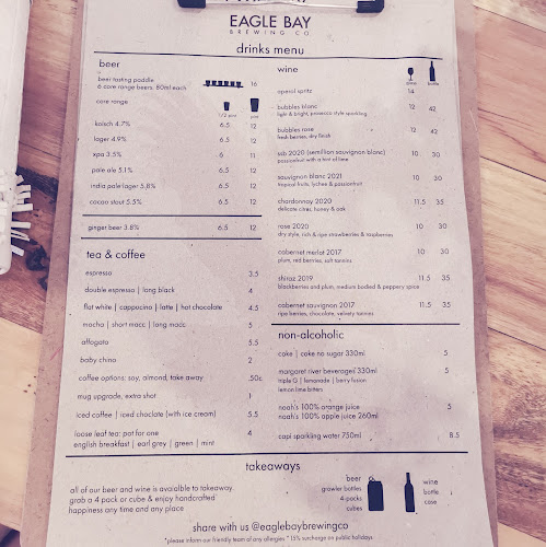 Opinii despre Eagle Bay Brewing Co în Perth - Hospitality and gastronomy