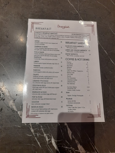 Opinii despre Shanglish Lebanese Breakfast & Brunch în Bankstown - Hospitality and gastronomy