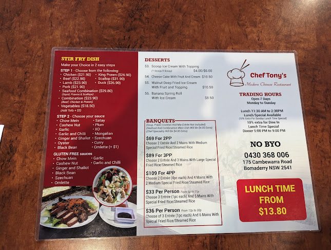 Comentarii opinii despre Chef Tony's Modern Chinese Restaurant