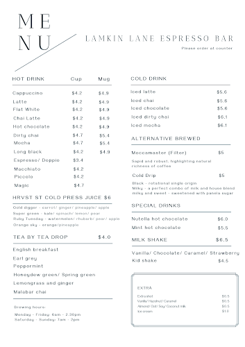 Lamkin Lane Espresso Bar - Caloundra