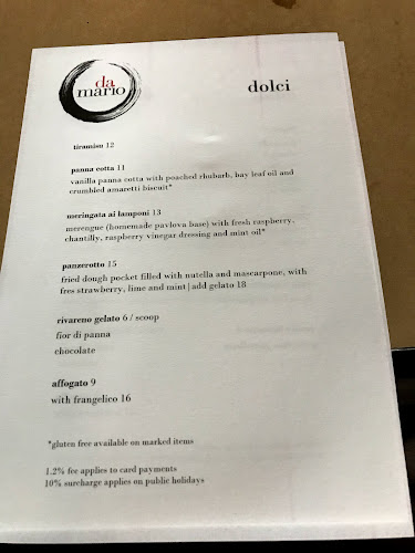 Da Mario Restaurant - Hospitality and gastronomy