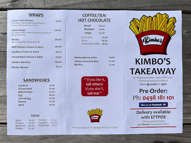 Opinii despre Kimbo's Takeaway în Taree - Hospitality and gastronomy