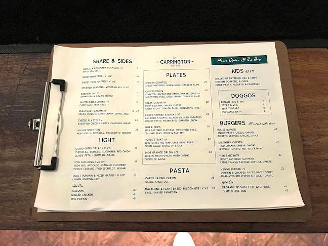 Opinii despre The Carrington în Surry Hills - Hospitality and gastronomy