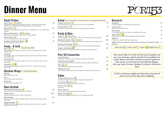 Port 53 Restaurant - Hospitality and gastronomy