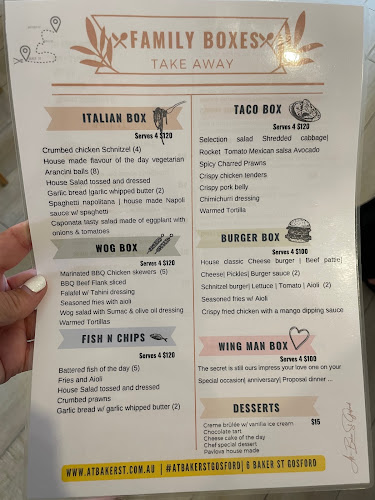 Comentarii opinii despre At Baker St Restaurant & Bar Gosford