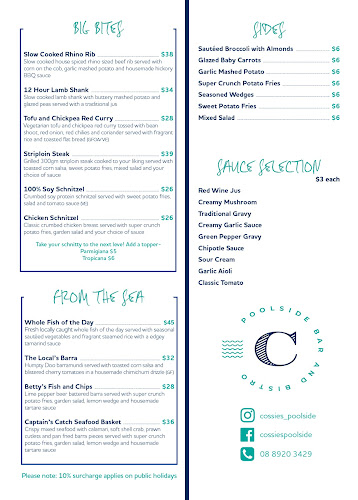 Cossies Poolside Bar and Bistro - Hospitality and gastronomy