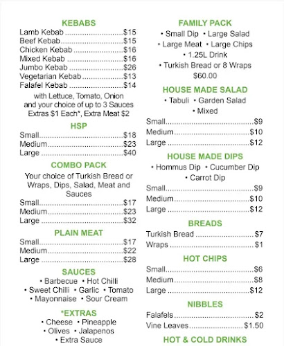 Wangaratta Kebabs CASH ONLY - Hospitality and gastronomy