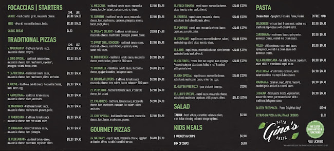 Gino's Pizza and Pasta