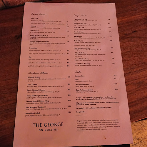 Opinii despre The George on Collins în Melbourne - Hospitality and gastronomy