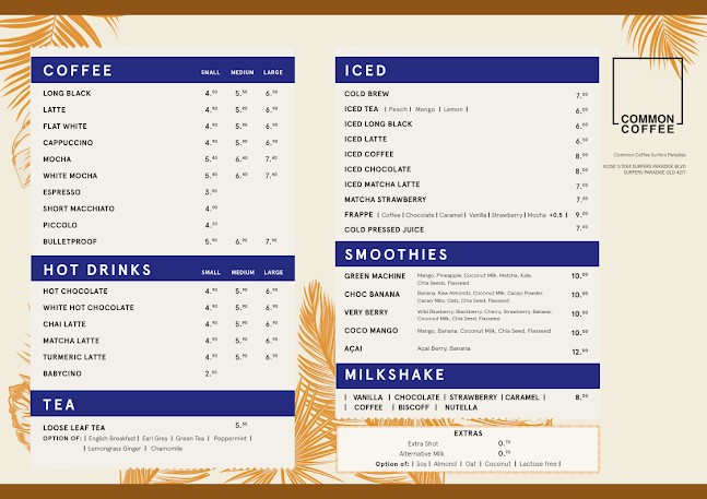 Common Coffee Surfers Paradise