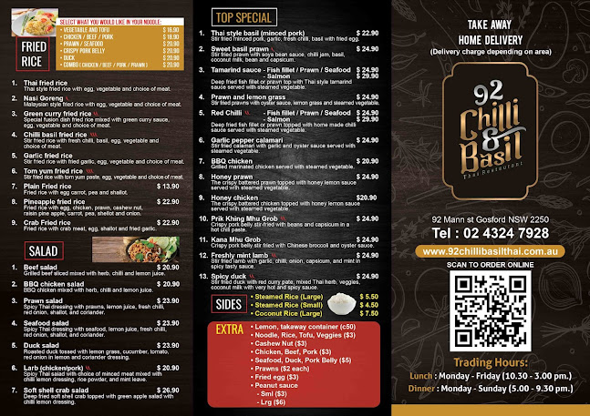 92 Chilli Basil Thai Restaurant - Gosford