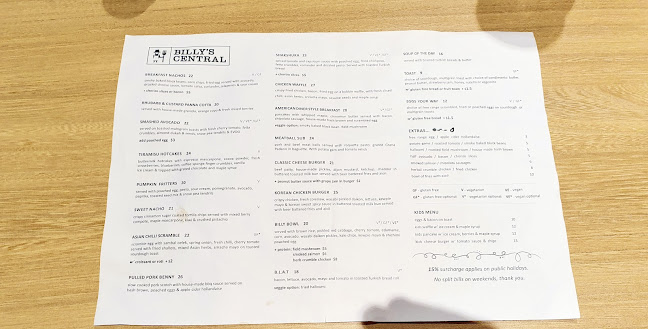 Opinii despre Billy’s Central în Melbourne - Hospitality and gastronomy