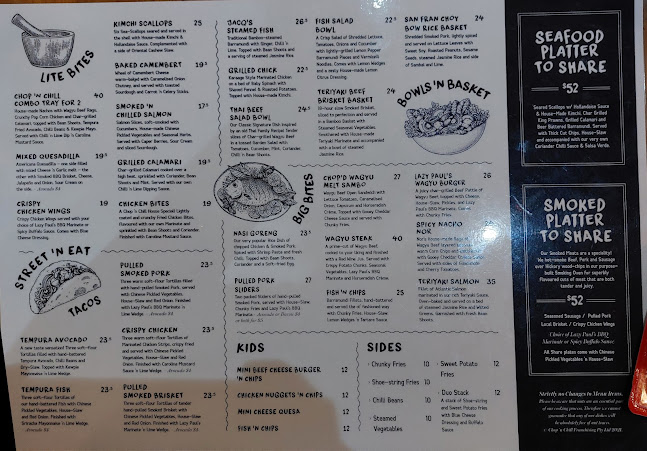 Opinii despre Chop 'n Chill în Port Macquarie - Hospitality and gastronomy