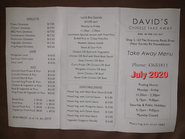 David's Chinese Take Away