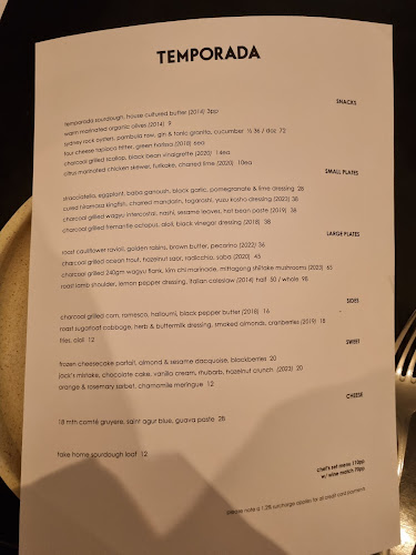 Opinii despre Temporada în Canberra - Hospitality and gastronomy