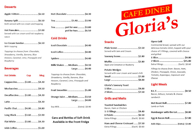 Gloria's Cafe Diner - Hospitality and gastronomy