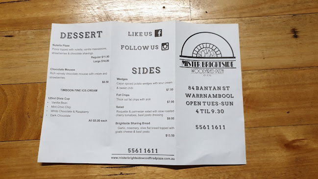 Opinii despre Mister Brightside Pizza în Warrnambool - Hospitality and gastronomy