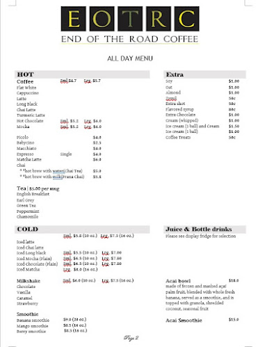 Opinii despre End of the Road Coffee în Brisbane - Hospitality and gastronomy