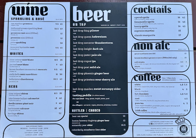 Last Drop Elizabethan - Perth