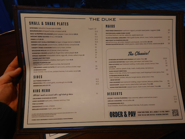 The Duke of Wellington - Hospitality and gastronomy