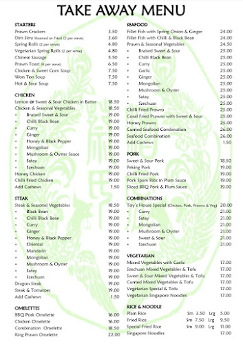 Toy's Garden Restaurant - Horsham