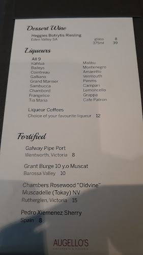 Opinii despre Augello's Balwyn Ristorante & Pizzeria în Melbourne - Hospitality and gastronomy