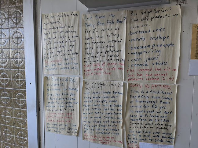 Opinii despre Busy Bee Fish Bar în Bundaberg Central - Hospitality and gastronomy