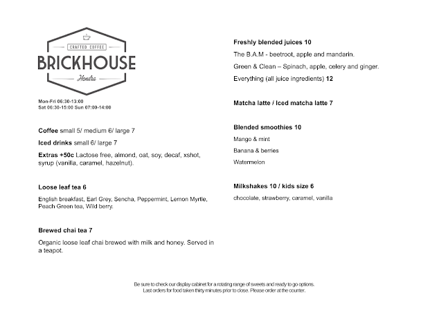 Opinii despre Brickhouse Cafe în Hendra - Hospitality and gastronomy