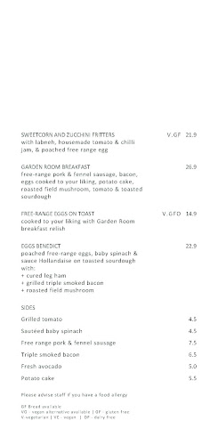 The Garden Room - Brisbane City