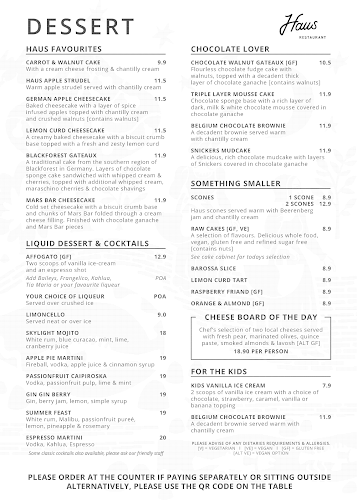 The Haus Restaurant - Hahndorf