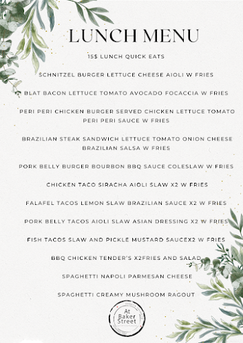 At Baker St Restaurant & Bar Gosford - Hospitality and gastronomy