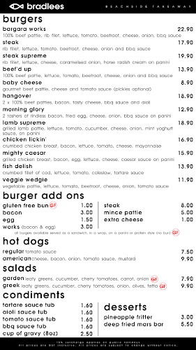 Bradlees Beachside Takeaway