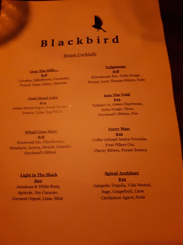 Blackbird bar