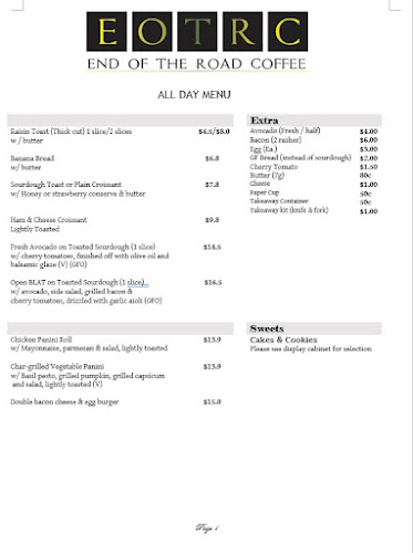 End of the Road Coffee - Brisbane