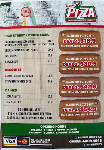 Comentarii opinii despre High Street Pizza & Pasta