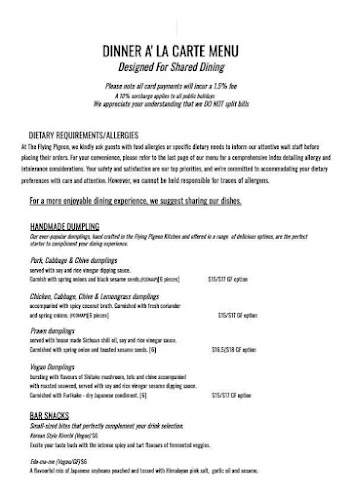 The Flying Pigeon - Hospitality and gastronomy