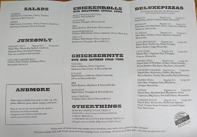 Hollywood Pizzas Benalla