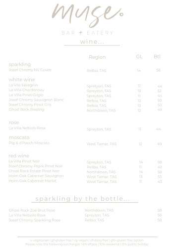 muse bar + eatery - Shearwater