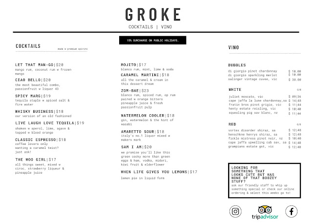 Groke - Hospitality and gastronomy