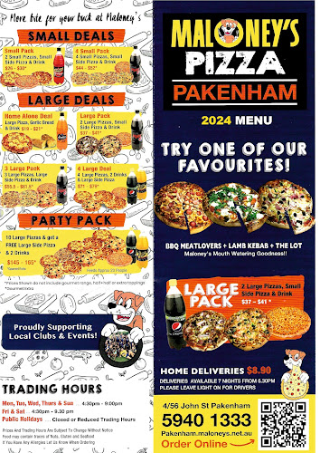 Opinii despre Maloney's Pizza Pakenham în Pakenham - Hospitality and gastronomy