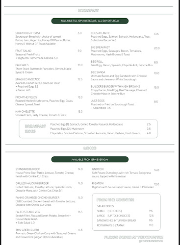 Corner & Bench - Melbourne