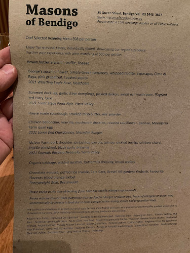 Comentarii opinii despre Masons of Bendigo