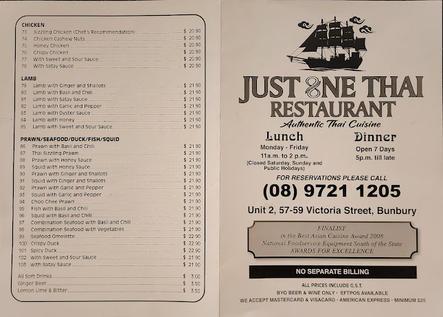 Just One Thai Restaurant - Bunbury