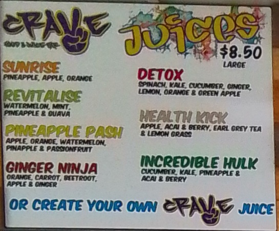 Crave Food & Juice Bar - Hospitality and gastronomy