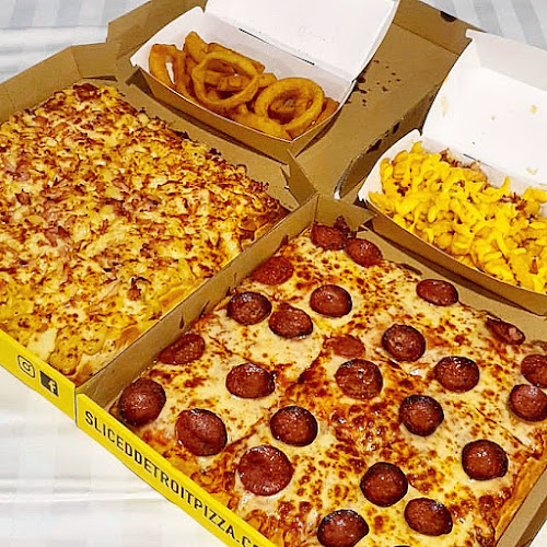 Sliced Detroit Pizza