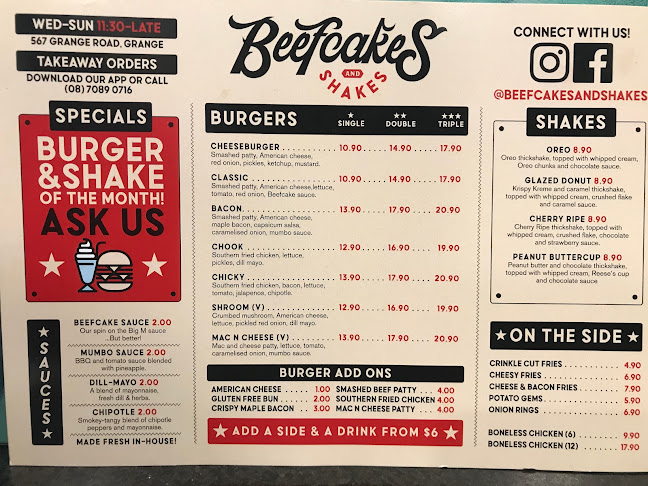Beefcakes and Shakes | Restaurant, Grange